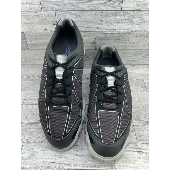 FootJoy SuperLites Spikeless Golf Shoes Mens 9.5 M‎ Charcoal Black Silver 58004 main image 5